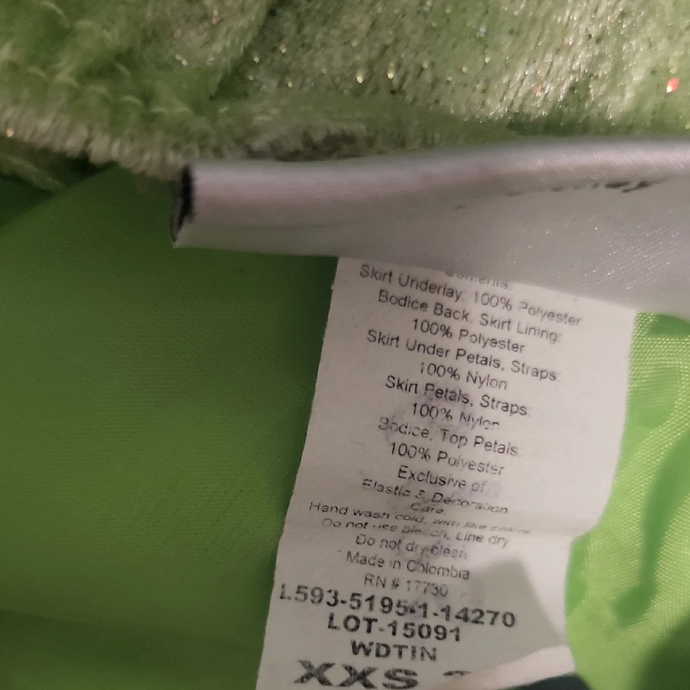 Disney Tinker Bell Green Costume for Kids - Picture 4 of 6